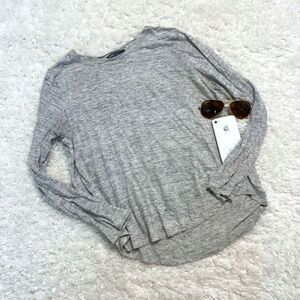 Vince Heather Grey Long Sleeve Shirt